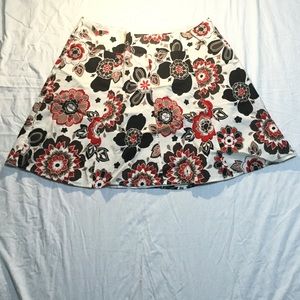 Lane Bryant Floral Mini Skirt, Size 28